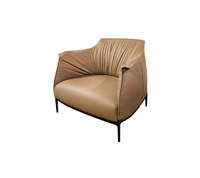 Immagine di ARCHIBALD LARGE Poltrona - Pelle SC 46 Biscuit - Poltrona Frau