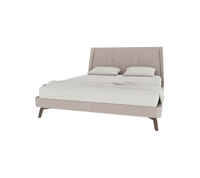 Immagine di SUZIE WONG Letto - Testata Extra/Retro Pelle - Pelle SC 40 Cachemire - Poltrona Frau