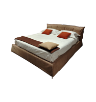 Immagine di PARIS SLIM Letto - Pelle Reverse Wheat - Baxter